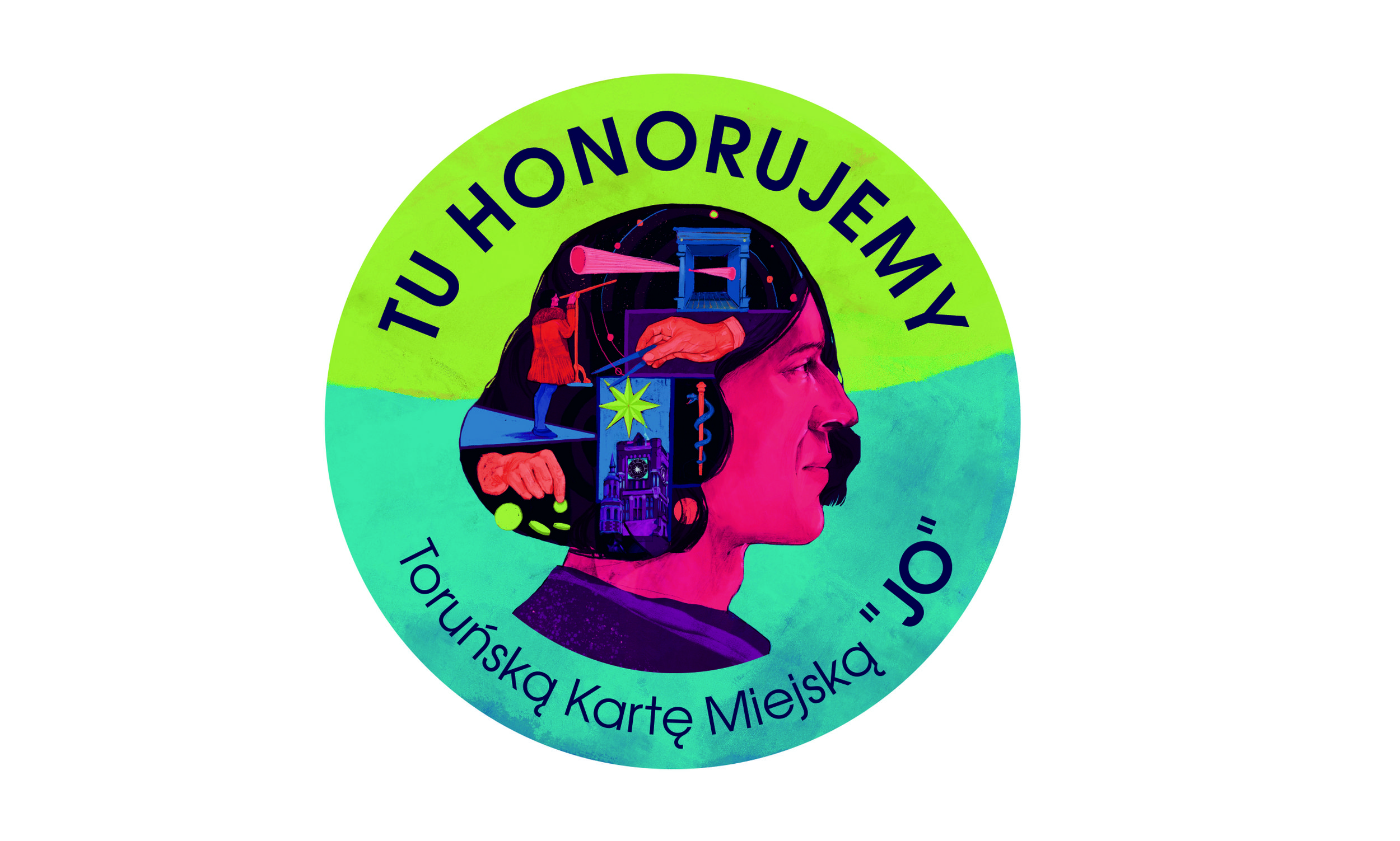 Znak Toruńskiej Karty Miejskiej JO