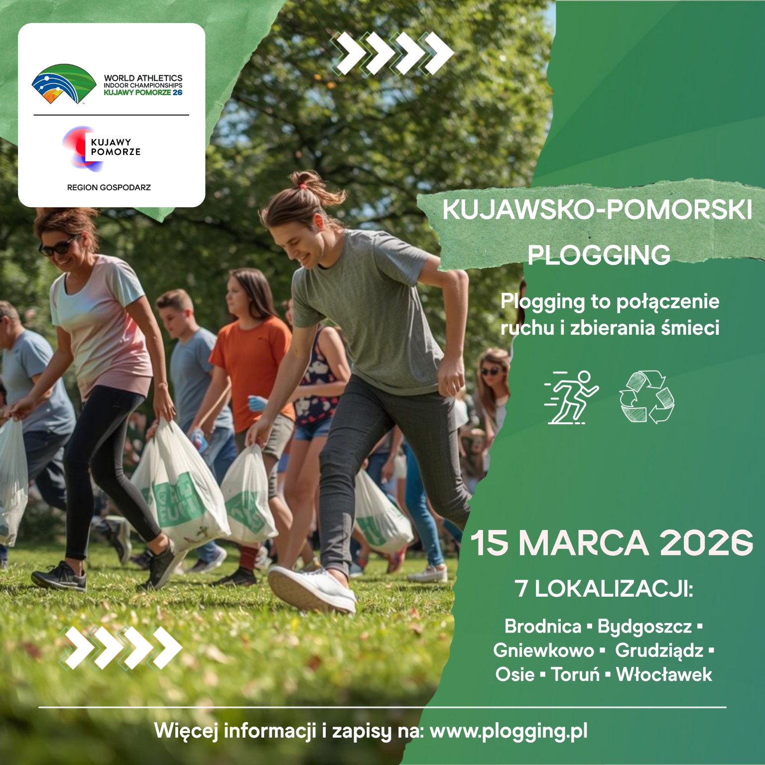 Kujawsko-Pomorski Plogging - dołącz do akcji