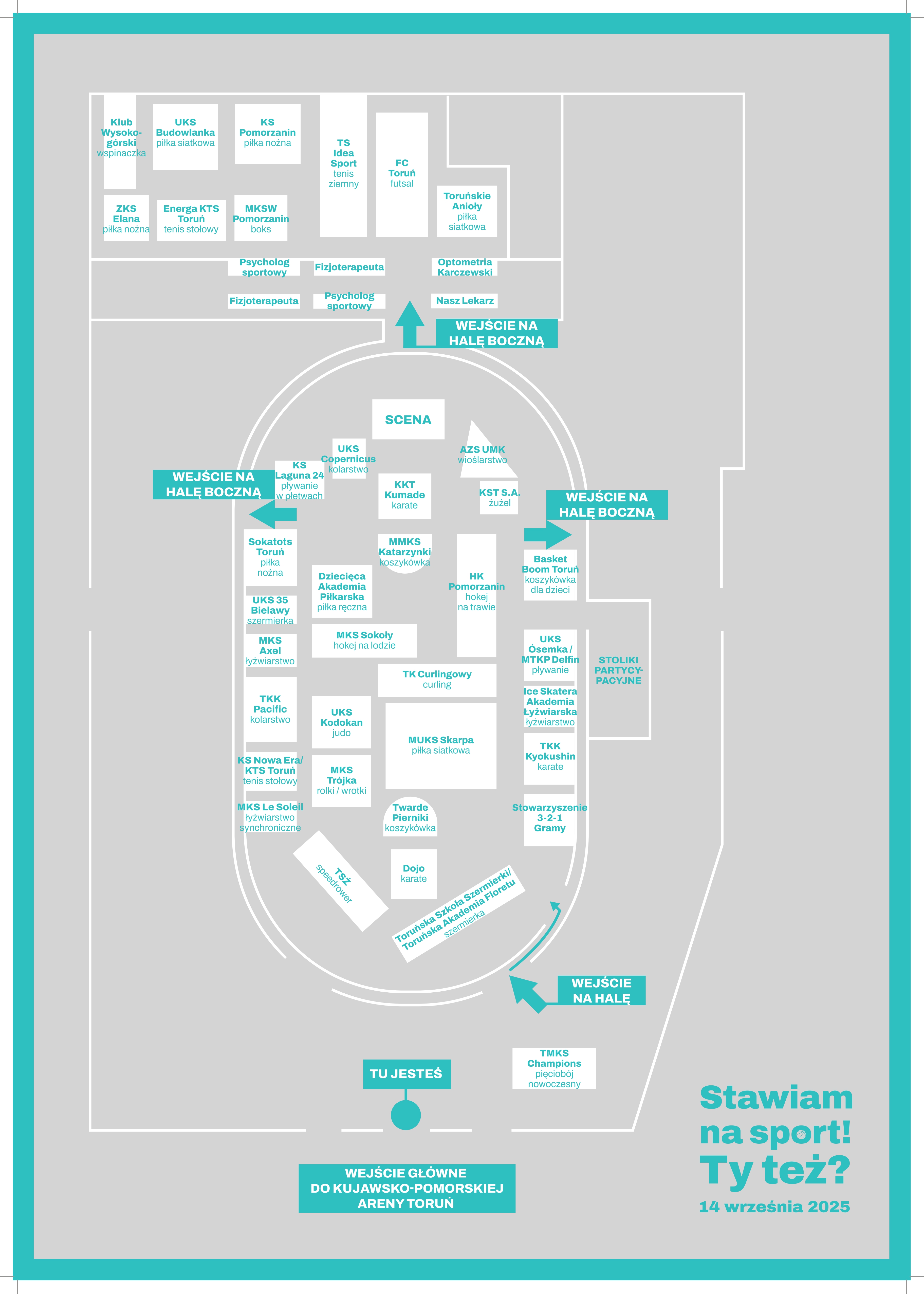 Stawiam na SPORT! - mapa ze stoiskami