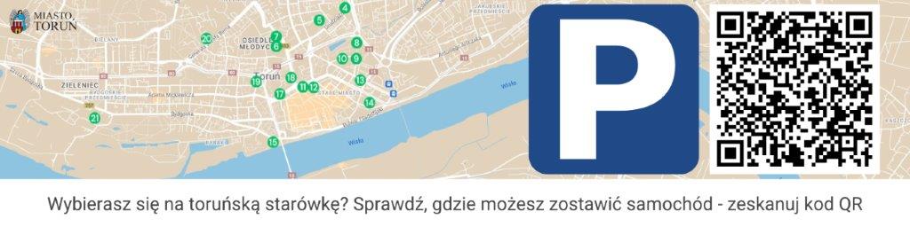Mapa parkingów w Toruniu