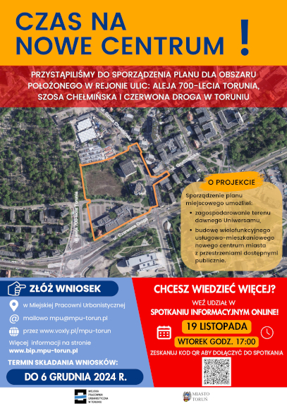 Nowe Centrum I: złóż wniosek do projektu mpzp