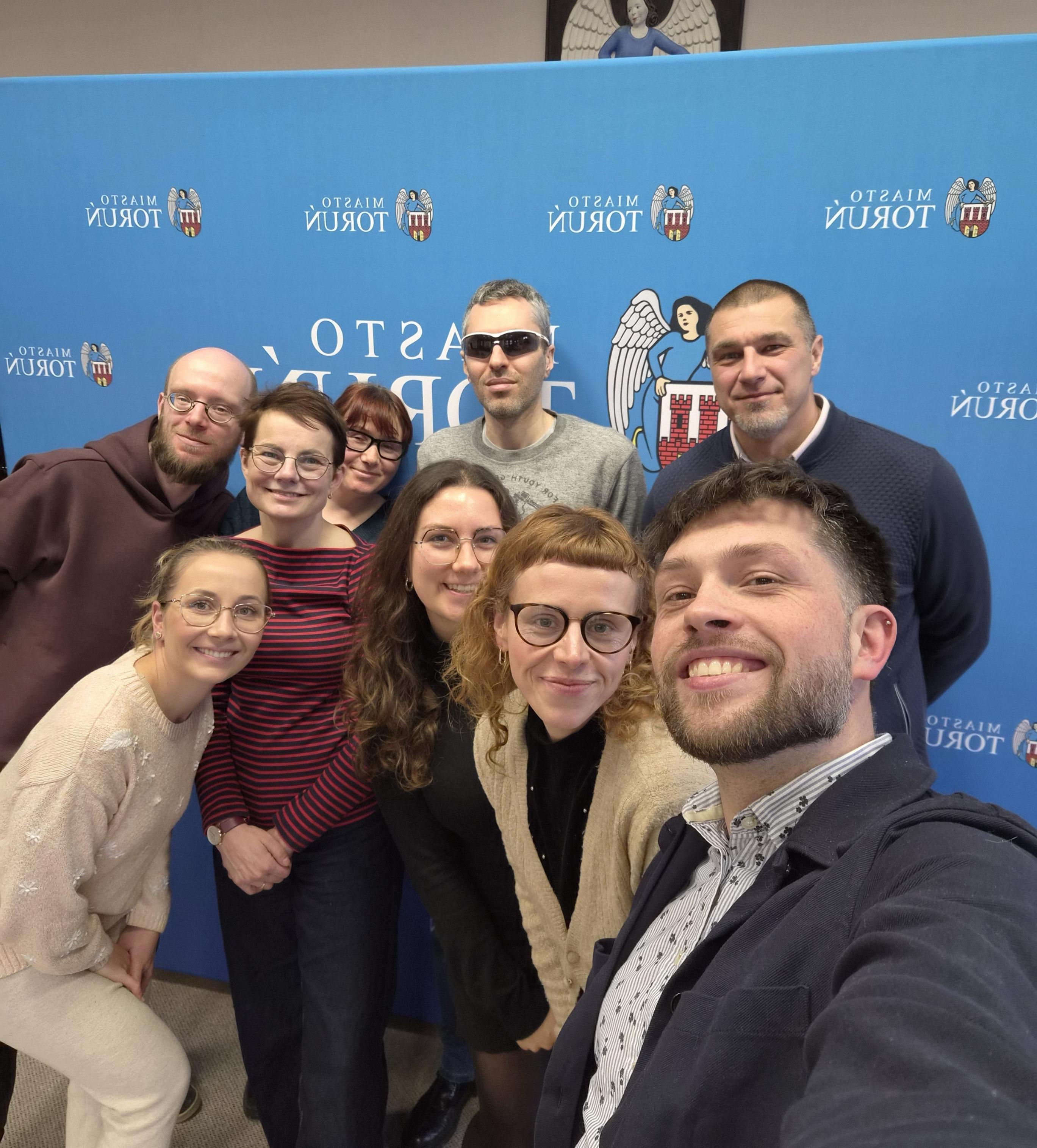 O blind tennis w Urzędzie Miasta Torunia