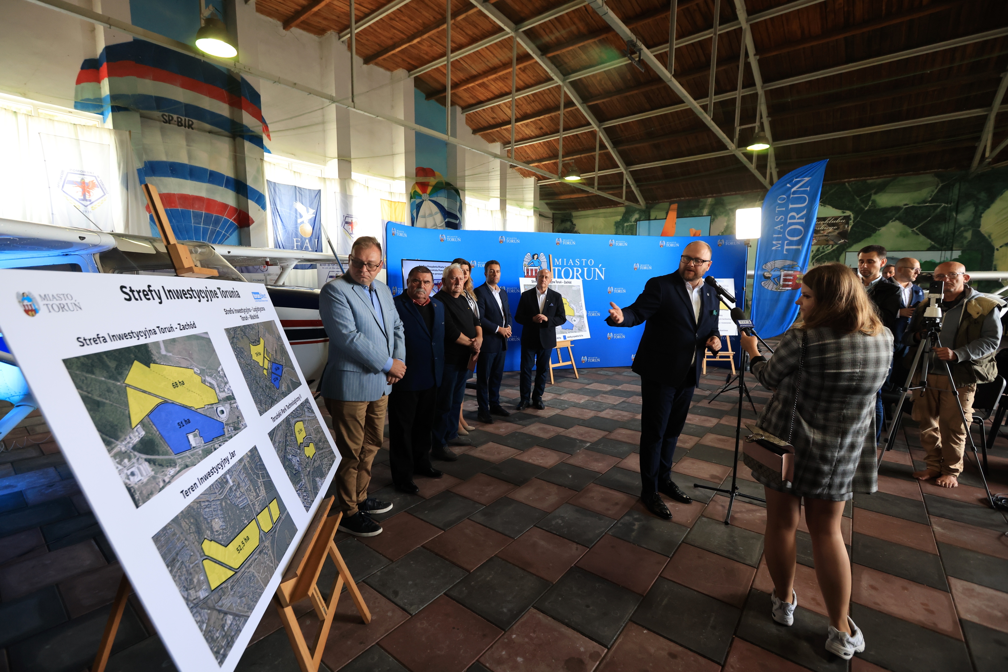 największa w historii stefa inwestycyjna Toruń Zachód prezentowana przez prezydenta Torunia pawła Gulewskiego