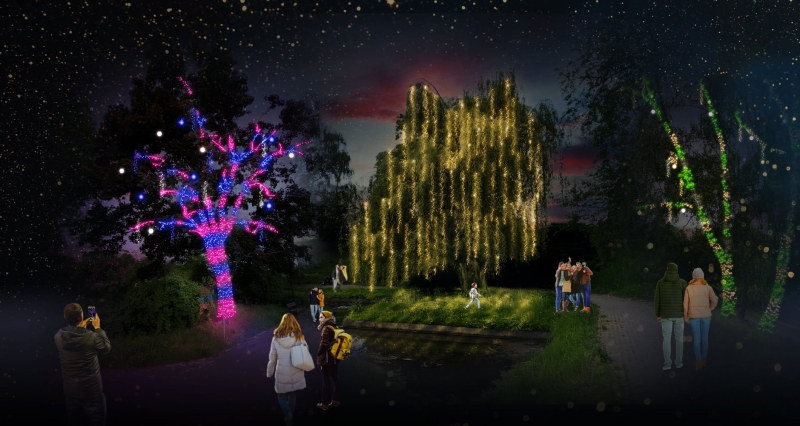 Dolina Marzeń iluminacja - Bella Skyway Festival