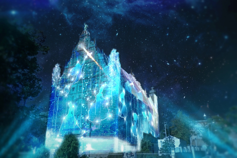 Collegium Maximum iluminacje - Bella Skyway Festival