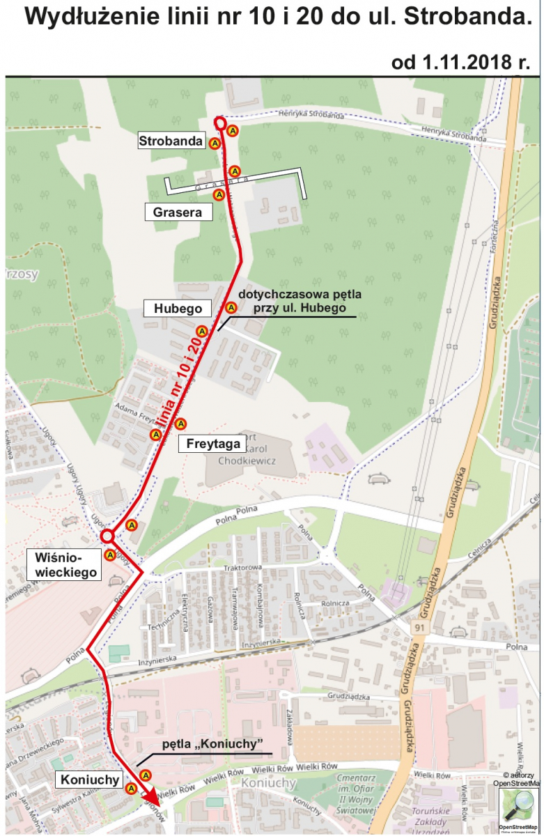 Wydłużenie linii autobusów nr 10 i 20