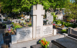 grób prof. Iwanowskiej na cmentarzu św. Jerzego