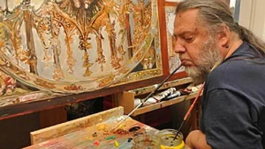 Jerzy Omelczuk w pracowni