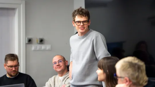 przygotowania do spektaklu "Na linii startu"