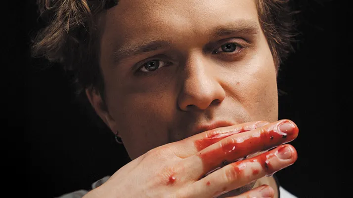 plakat spektaklu "Na ostrzu noża"