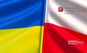 Na zdjęciu: flagi polska i ukraińska