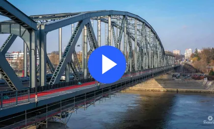 Na zdjęciu most drogowy im. marsz. Józefa Piłsudskiego