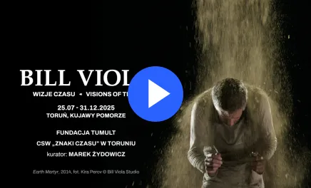 Przygotowania do wystawy "Bill Viola: Visions of Time/Wizje Czasu"