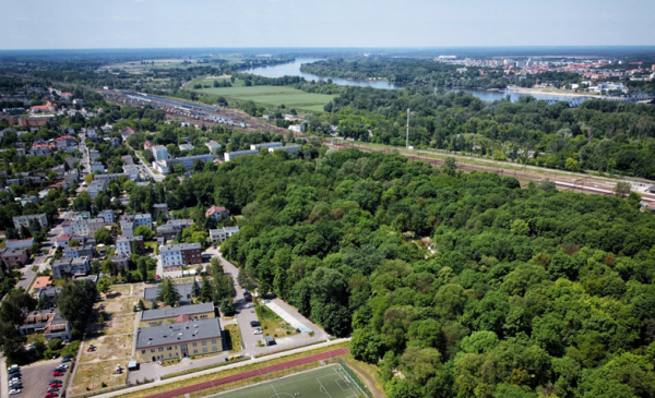 Widok z drona na osiedle Stawki, fot. Sławomir Kowalski