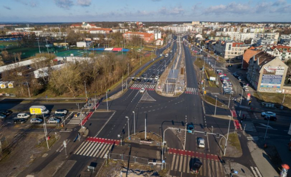 Na zdjęciu: skrzyżowanie Szosy Chełmińskiej z ul. Bema i Podgórną 