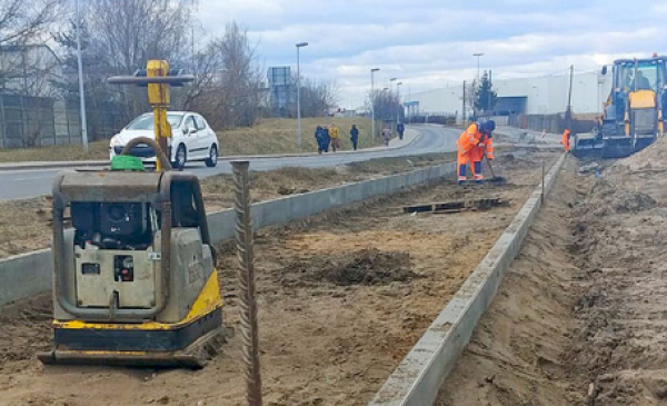 Budowa nowej ścieżki rowerowej w rejonie ulic Grudziądzkiej i Wielki Rów