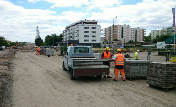 Kanalizacja i murek na Chełmińskiej 