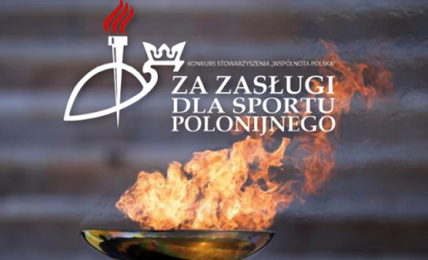 Logo nagrody "Za zasługi dla sportu polonijnego"