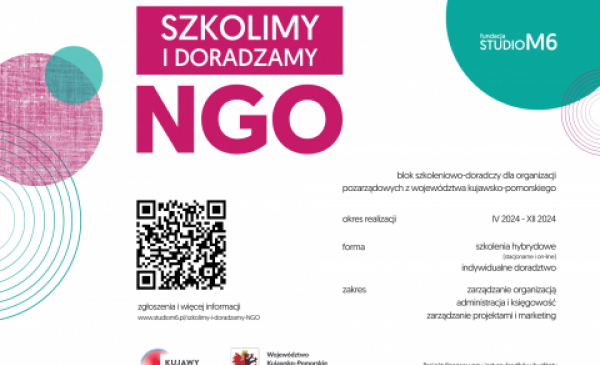 Szkolimy i doradzamy NGO - plakat
