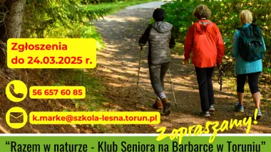 Klub seniora na Barbarce - plakat