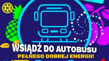 Owocowy koktajl w autobusie pełnym dobrej energii