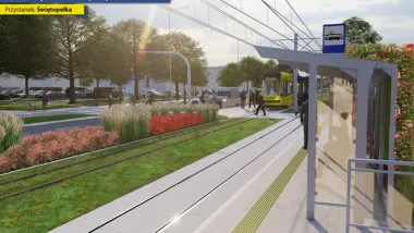 28 sierpnia 2025 r. rozpoczną się właściwe prace budowlane przy modernizacji torowiska tramwajowego w ciągu ul. Kościuszki od wysokości wejścia na posesję Kościuszki 28-30 do ul. Olbrachta. 