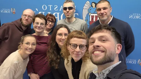 O blind tennis w Urzędzie Miasta Torunia