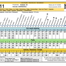Rozkład jazdy 11- Koniuchy
