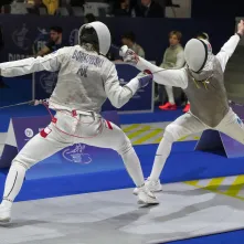 Olgierd Borkowski, florecista UKS 35 Bielawy Toruń wywalczył brązowy medal drużynowych Mistrzostw Europy Kadetów