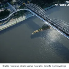 Planowana kładka pieszo-rowerowa przez Wisłę wzdłuż mostu im. E. Malinowskiego_1