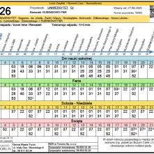 Od najbliższej soboty (27 września) wejdą w życie pierwsze zmiany w rozkładach jazdy polegające na zwiększeniu częstotliwości kursów.
