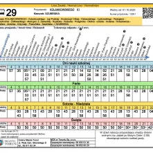 Rozkład jazdy 29- Kolankowskiego