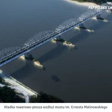 Planowana kładka pieszo-rowerowa przez Wisłę wzdłuż mostu im. E. Malinowskiego_2