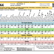 Rozkład jazdy 44 - Nad Strugą