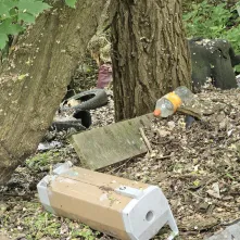 We wschodniej części Winnicy usunięto blisko 7 ton odpadów na nielegalnym wysypisku