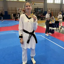 Gabriela Wrzeszcz z medalem