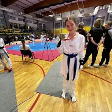 Paula Górska z medalem