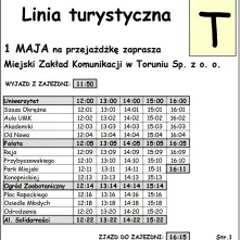 Rozkład jazdy na 1 maja 2025 r.