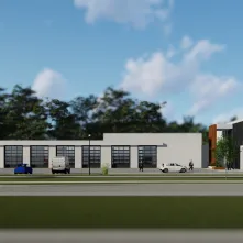 Nowa baza Toruńskich Wodociągów - wizualizacja