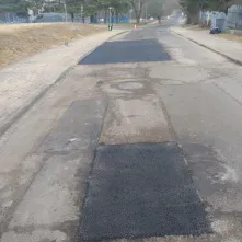 Trwa akcja łatania dziur po zimie, ul. Włocławska