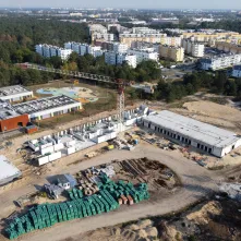 Osiedle Jar i budowa szkoły przy ul. Grasera z lotu ptaka, fot. Sławomir Kowalski