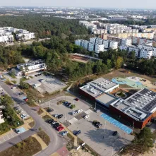 Osiedle Jar i budowa szkoły przy ul. Grasera z lotu ptaka, fot. Sławomir Kowalski