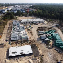 Osiedle Jar i budowa szkoły przy ul. Grasera z lotu ptaka, fot. Sławomir Kowalski