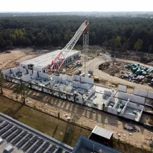 Osiedle Jar i budowa szkoły przy ul. Grasera z lotu ptaka, fot. Sławomir Kowalski