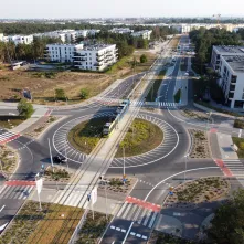 Osiedle Jar i budowa szkoły przy ul. Grasera z lotu ptaka, fot. Sławomir Kowalski