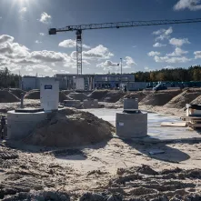 Budowa szkoły podstawowej przy ul. Grasera - stan prac na 4.11.2024 r.