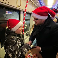 Świąteczny tramwaj 2024