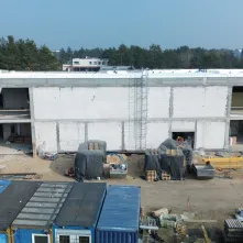 Budowa szkoły podstawowej przy ul. Grasera - stan prac na 12.03.2025 r.