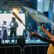 9. Festiwal Wisły - powitanie flisaków w Toruniu