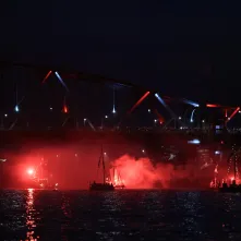 9. Festiwal Wisły - nocna parada łodzi i statków, widowisko światło-dźwięk